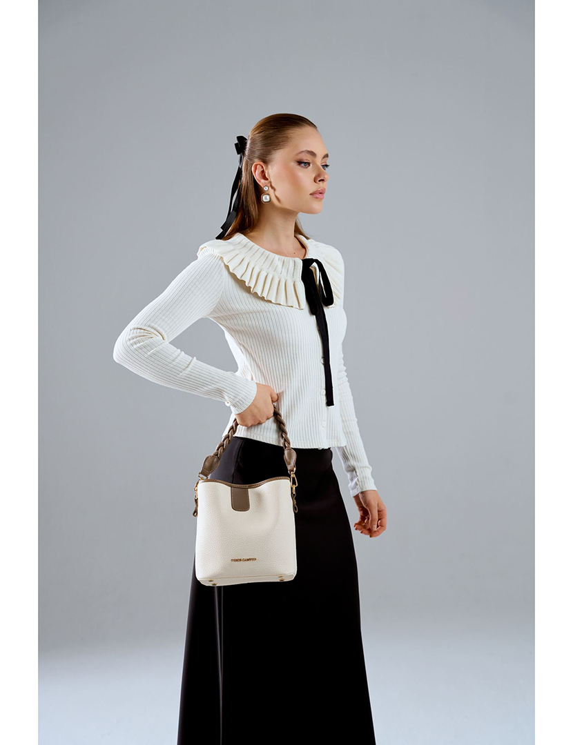 Mala de Mão Senhora Venice Bege e Castanho