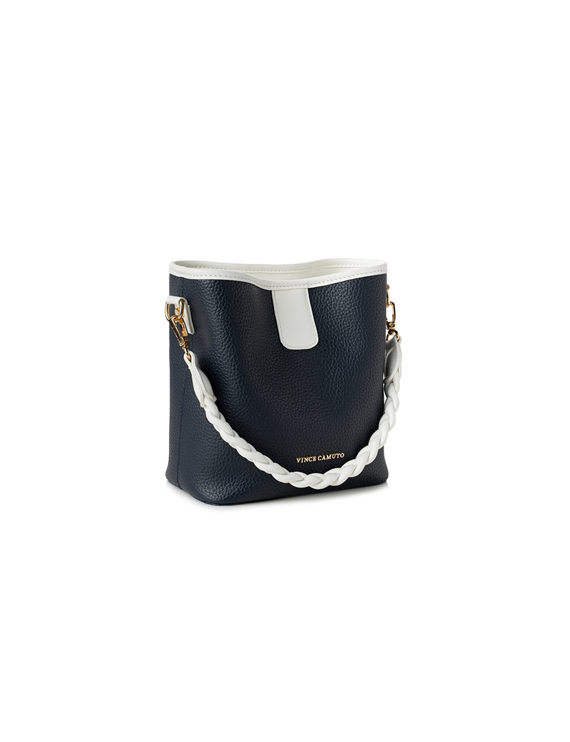 Mala de Mão Senhora Venice Azul Escuro e Branco