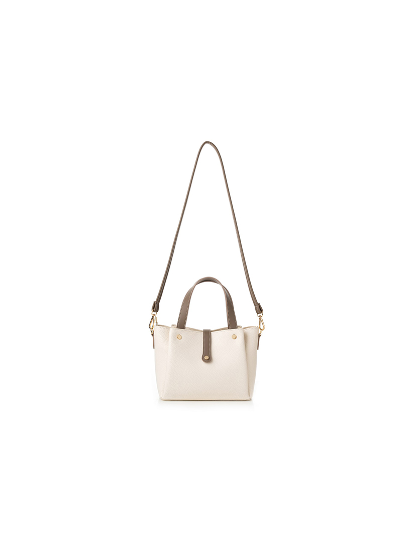 Mala de Mão Senhora Bellagio Bege e Castanho