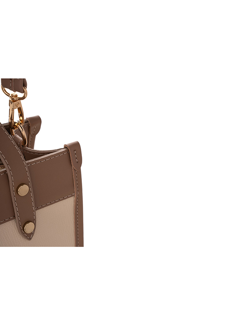 Tote Bag Senhora Cortona Bege e Castanho