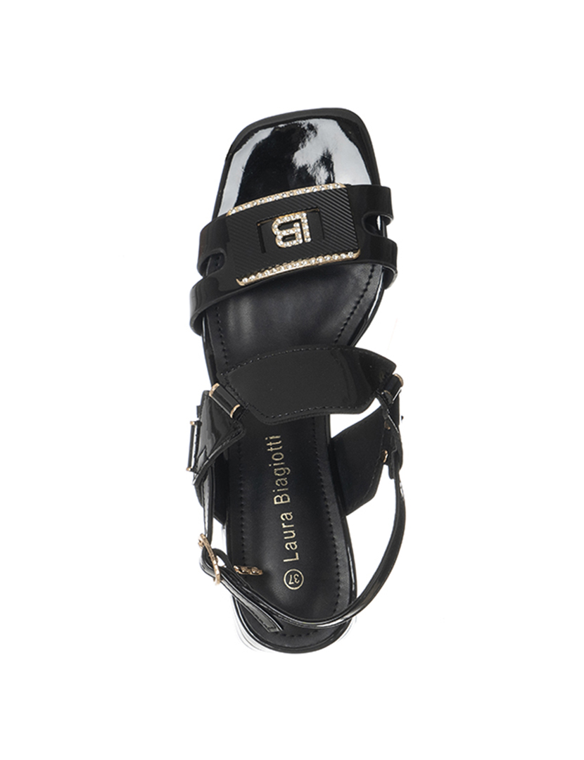 Sandálias de Salto Preto