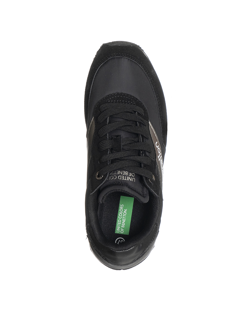 Ténis Senhora Preto e Prateado