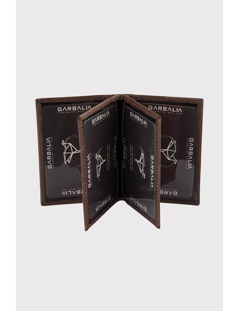 Porta-cartões Vera Crazy Castanho