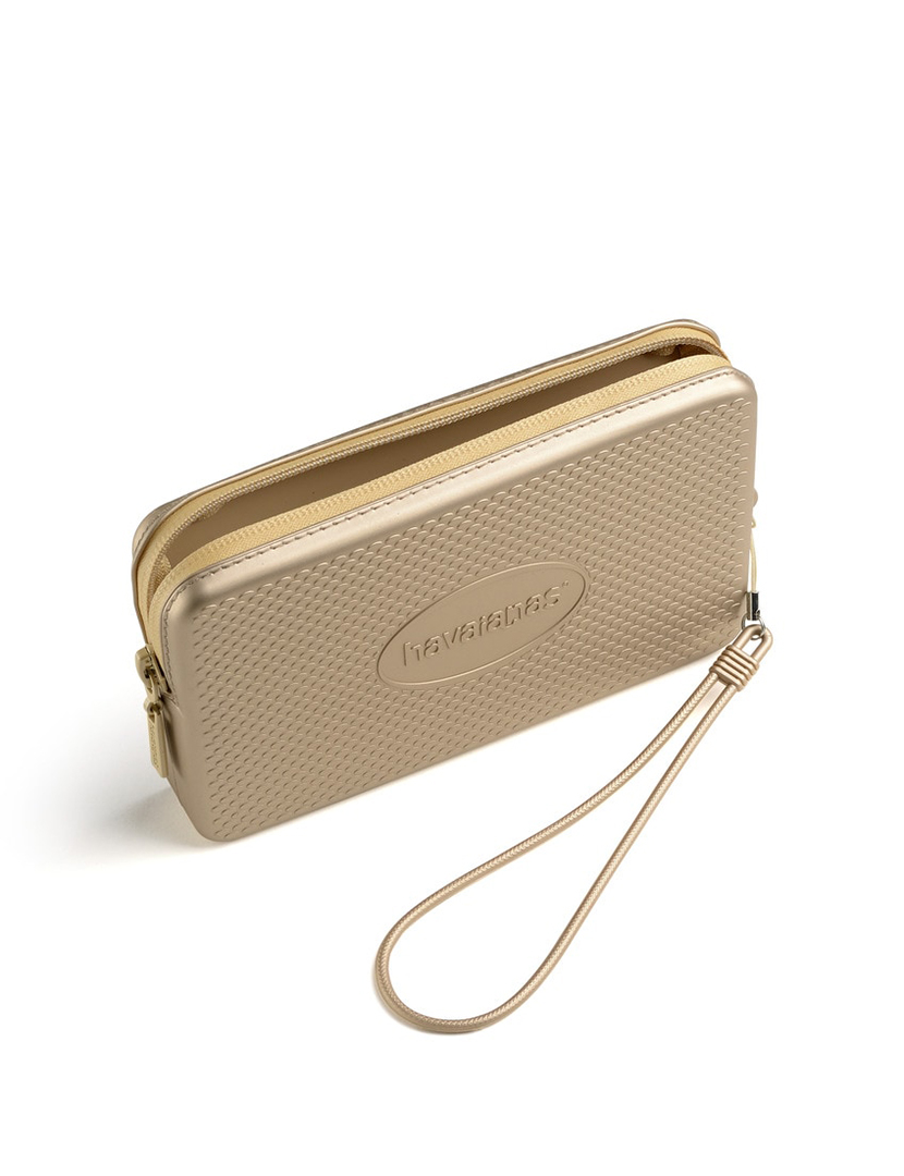 Bolsa Mini Plus Cool Metalizada Dourado