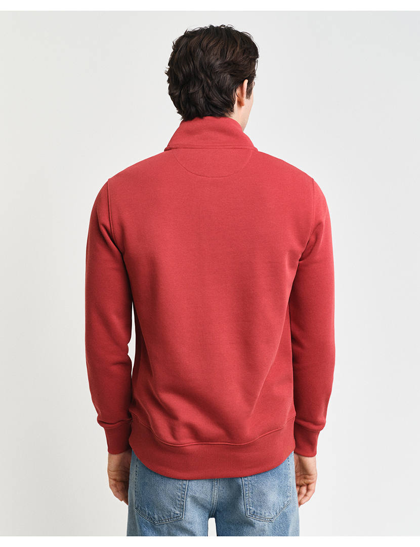 Sweatshirt half-zip Vermelho