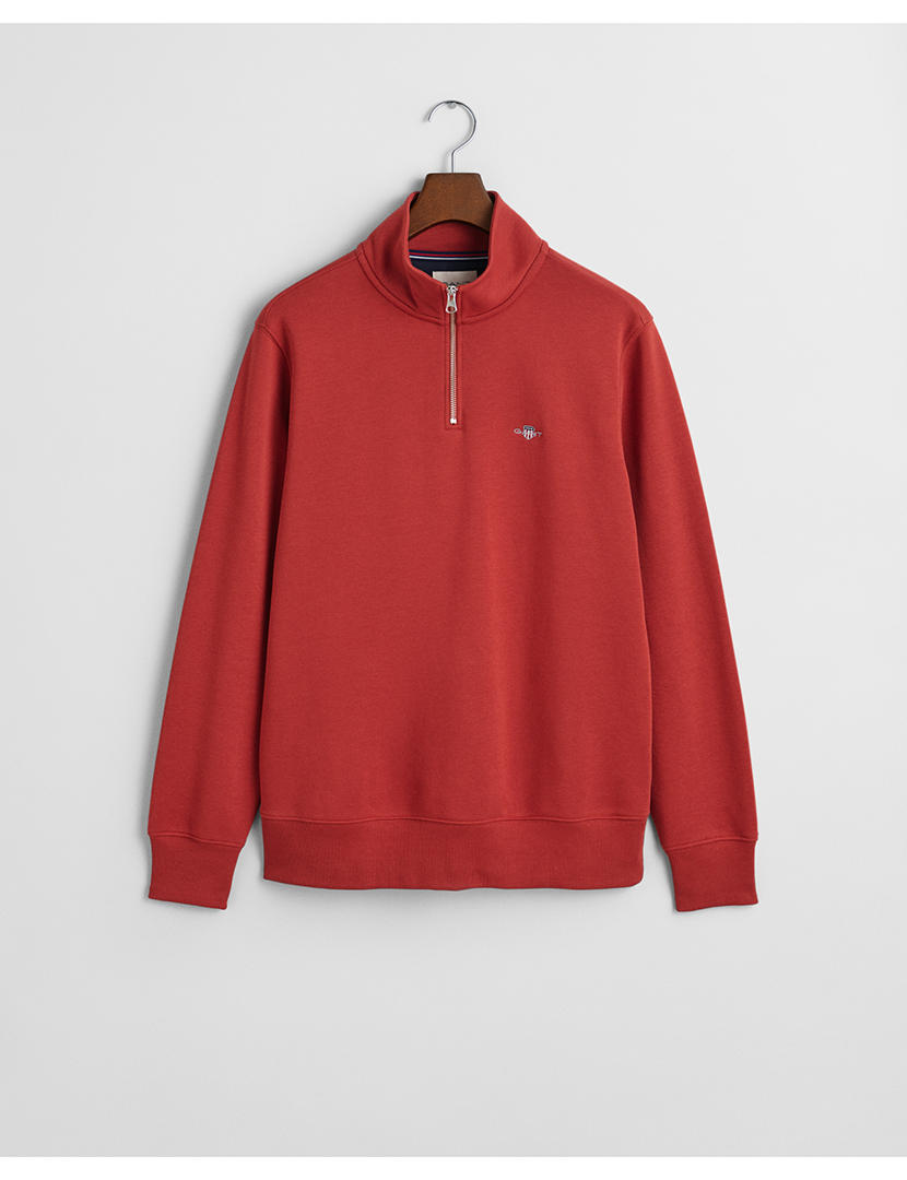Sweatshirt half-zip Vermelho