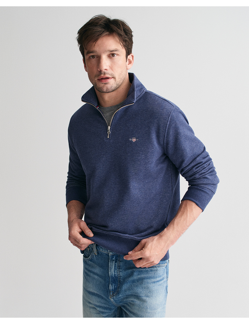 Sweatshirt zip Shield Azul Escuro