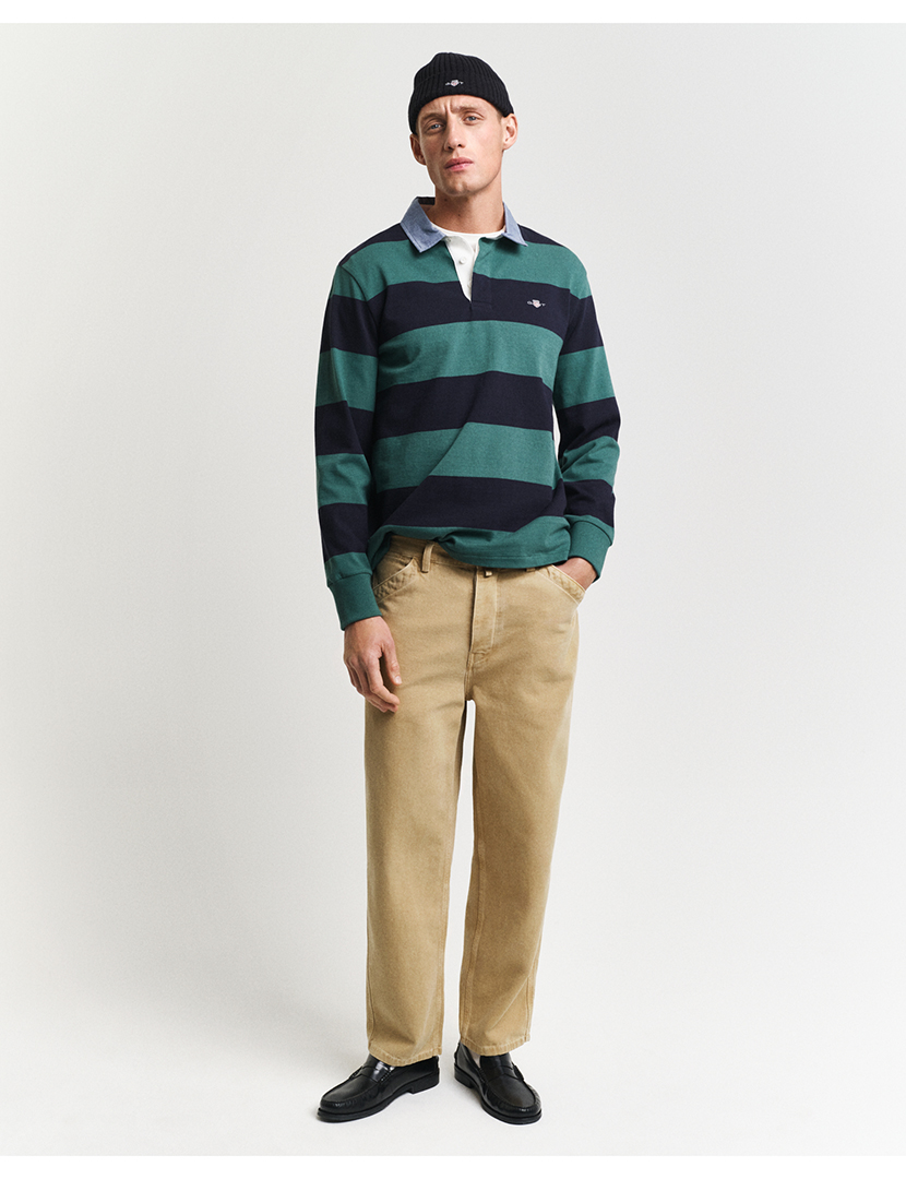 Pólo Riscas Chambray Heavy Verde