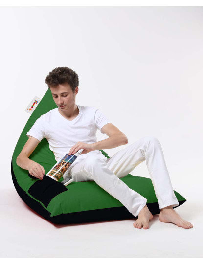 Pufe Pirâmide Grande Cama Dupla Cor Verde