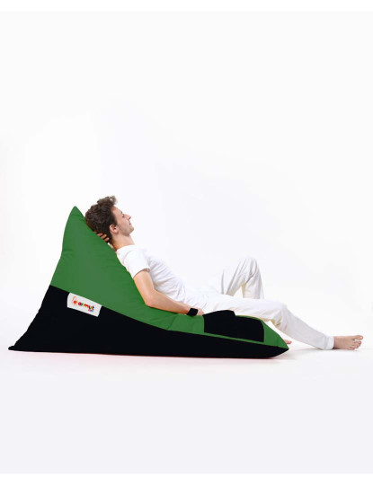 Pufe Pirâmide Grande Cama Dupla Cor Verde