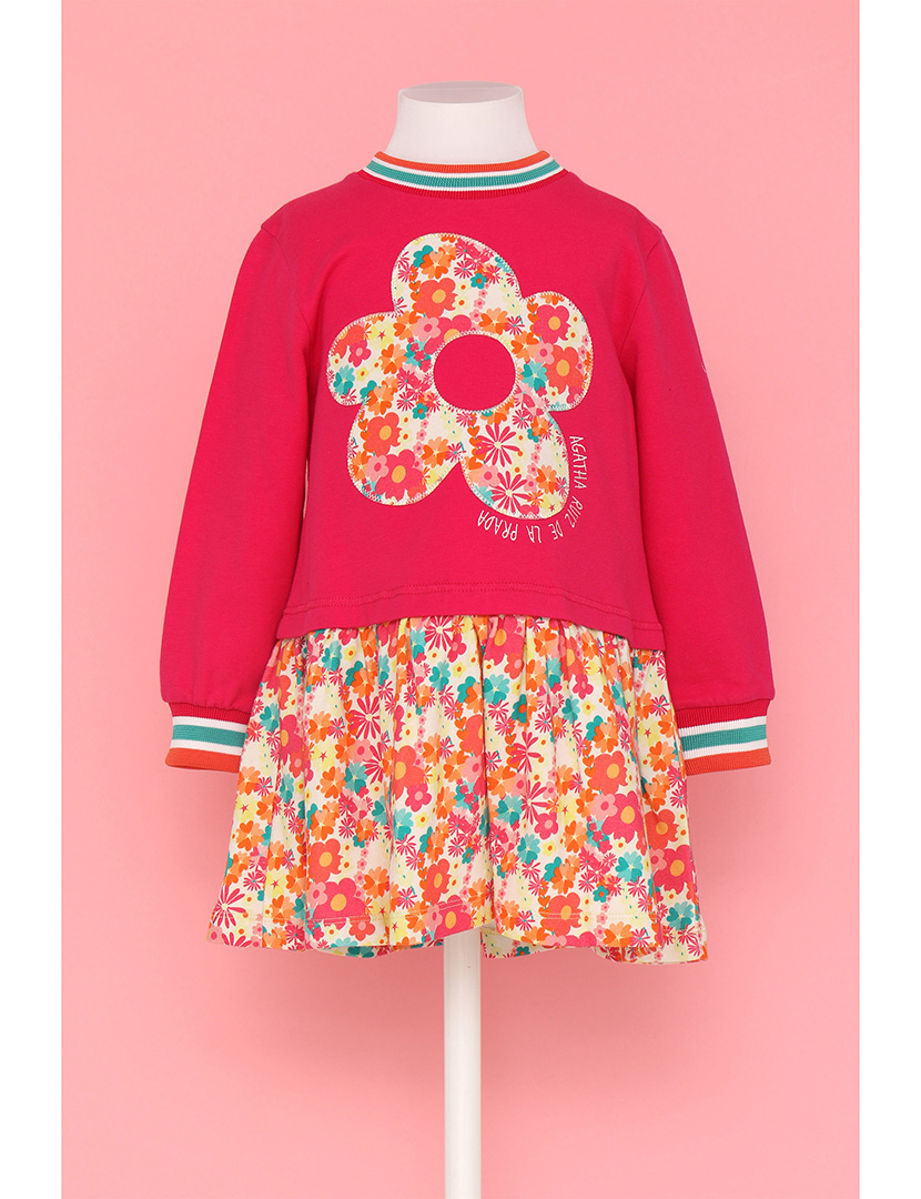 Vestido Fiori Menina Multicolorido