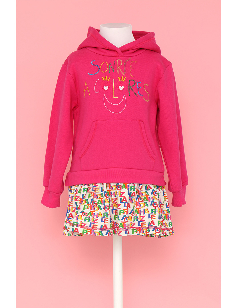 Vestido Super Agatha Menina Rosa