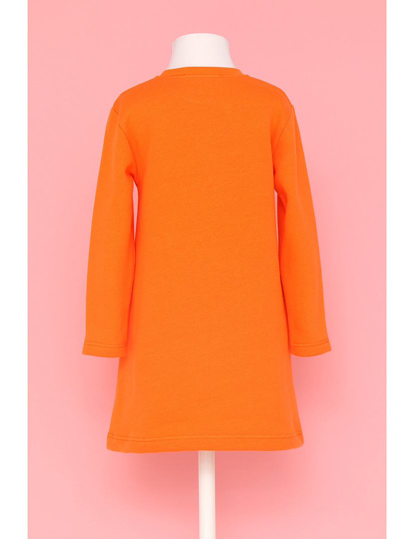 Vestido Super Agatha Menina Laranja