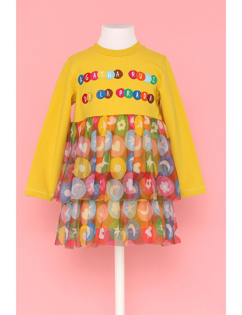 Vestido Le Bonbon Menina Multicolorido