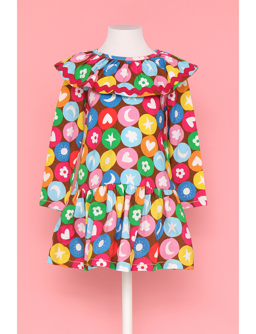 Vestido Le Bonbon Menina Multicolorido