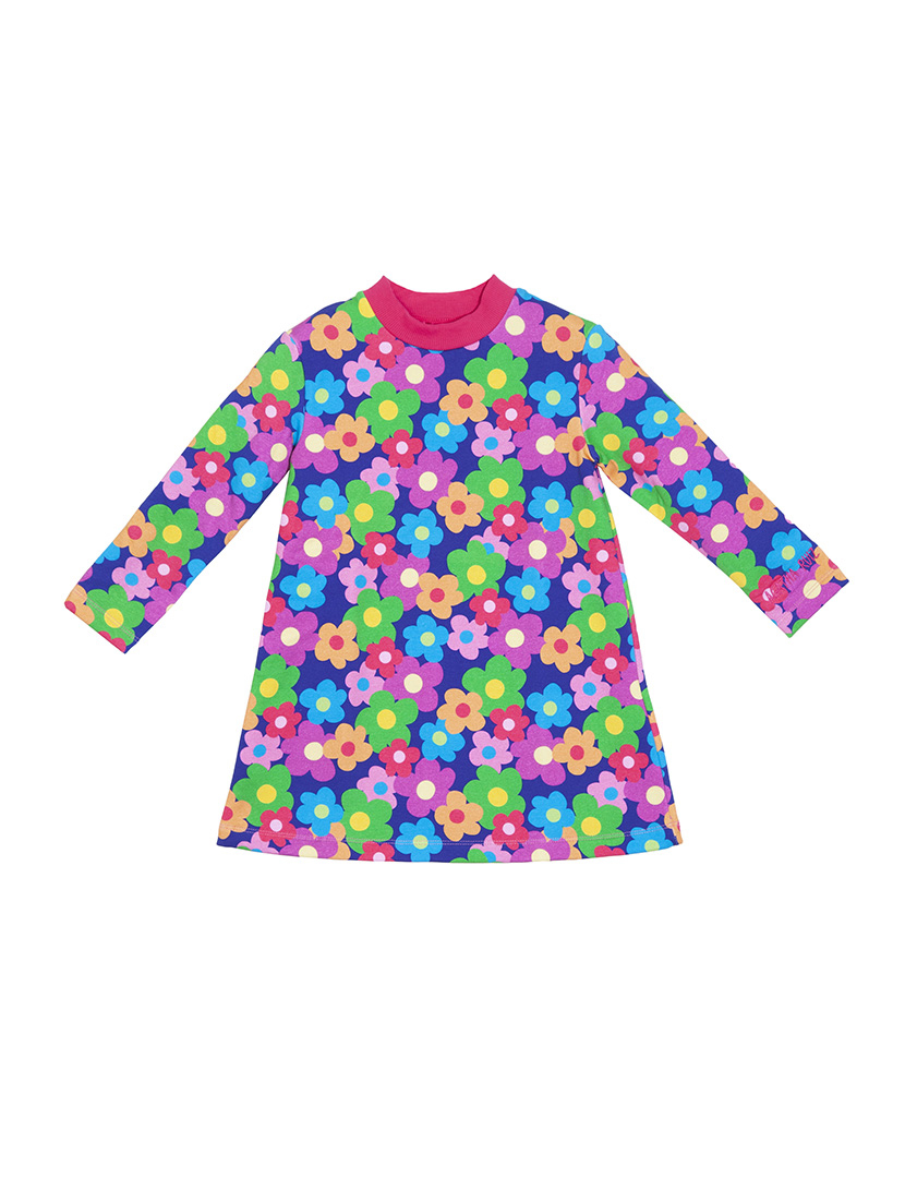 Vestido Flower Power Menina Multicolorido