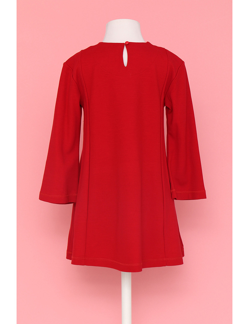 Vestido Flower Power Menina Vermelho