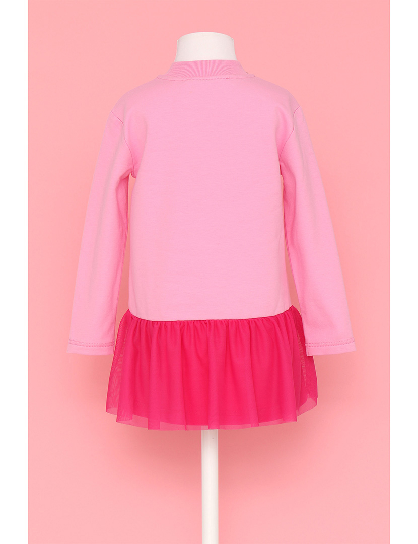 Vestido Flower Power Menina Rosa