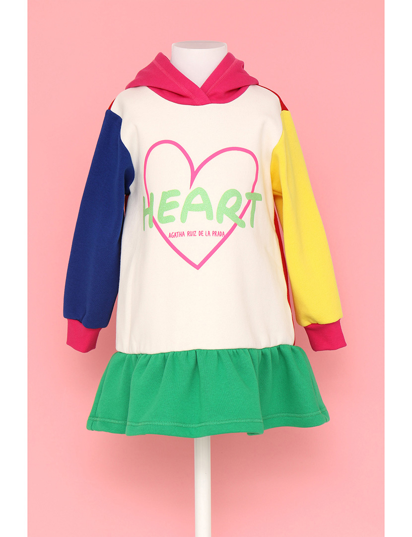 Vestido Color Block Menina Multicolorido