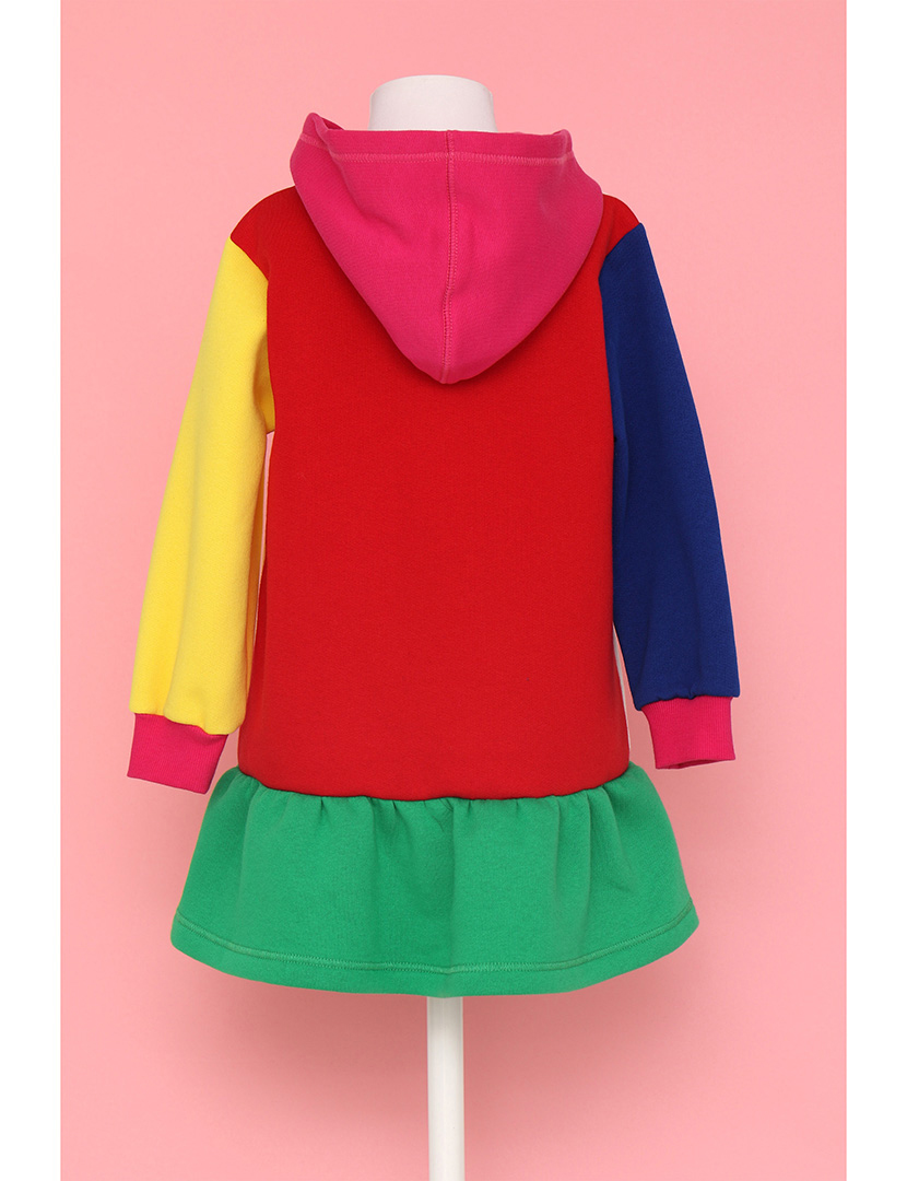 Vestido Color Block Menina Multicolorido