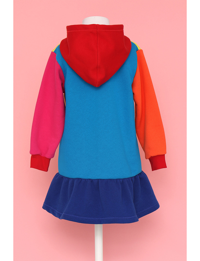 Vestido Color Block Menina Multicolorido