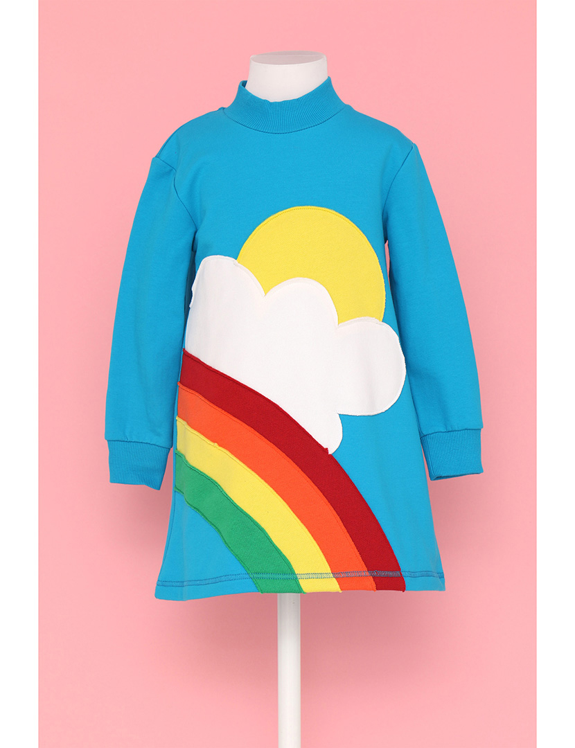 Vestido Flower Power Menina Multicolorido