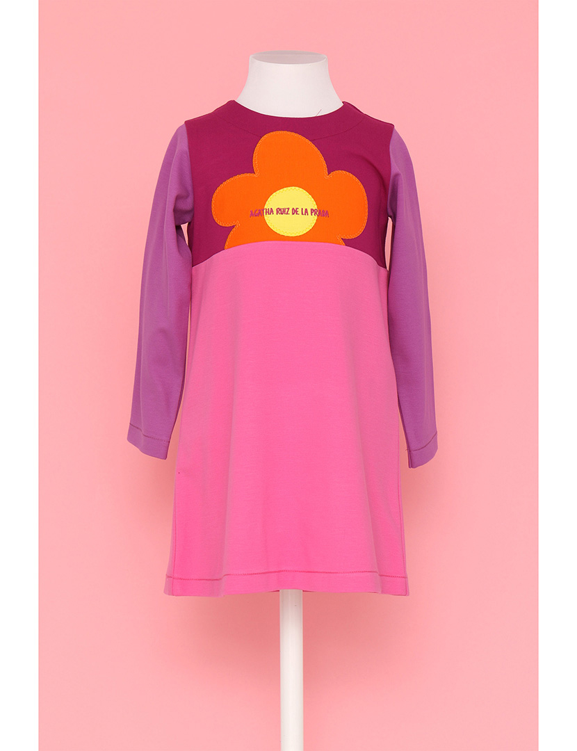 Vestido Color Block Menina Multicolorido