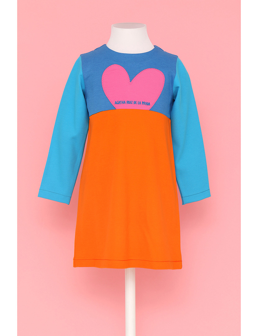 Vestido Color Block Menina Multicolorido