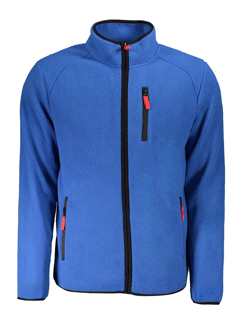 Sweatshirt com Fecho Homem Azul