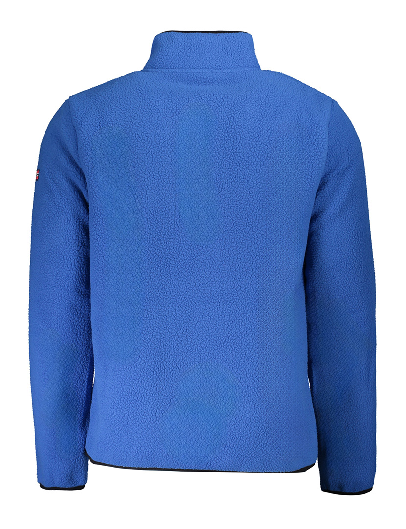 Sweatshirt com Fecho Homem Azul