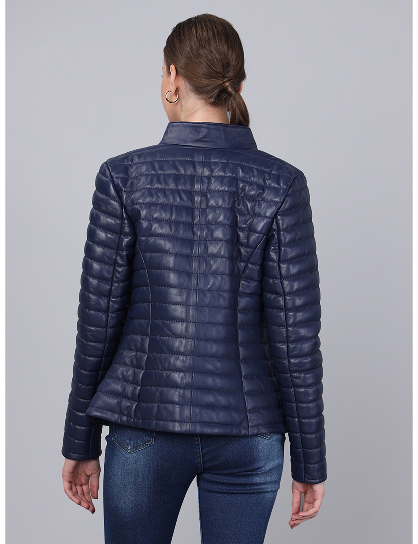 Blusão Pele Senhora Azul