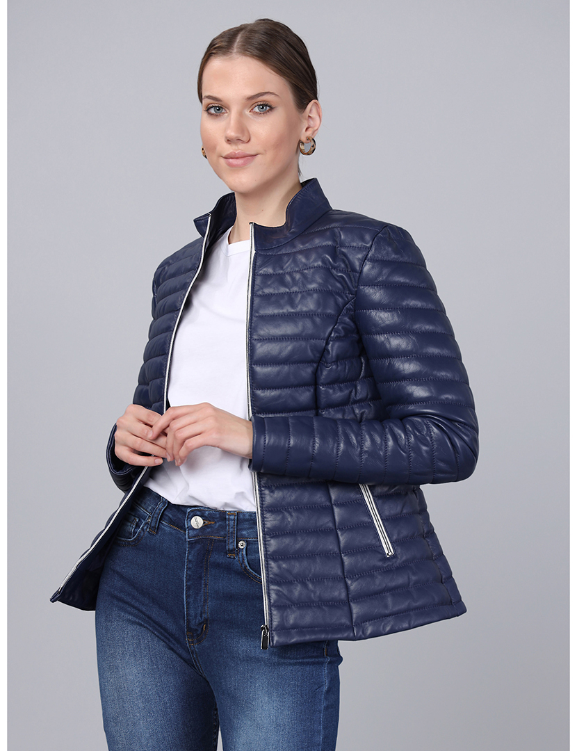 Blusão Pele Senhora Azul