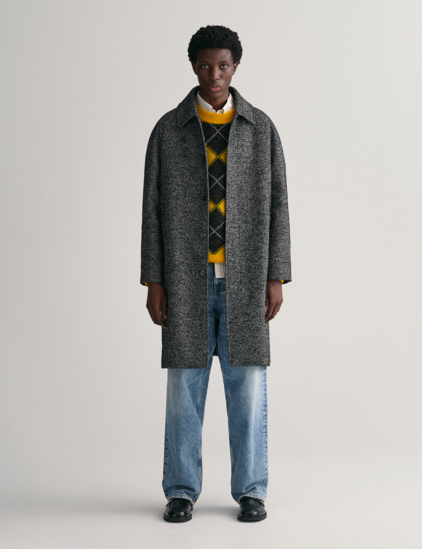 Casaco Homem Relaxed Cinzento