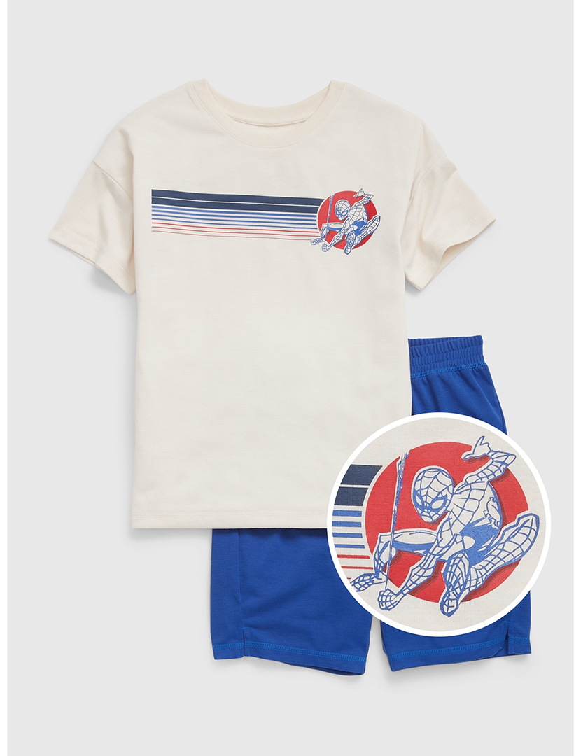 Pijama Criança Branco e Azul