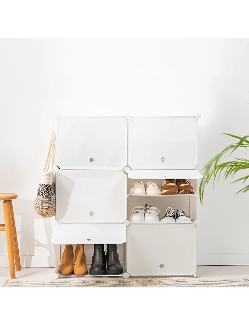 Sapateira Modular Portátil 28 Pares Branco