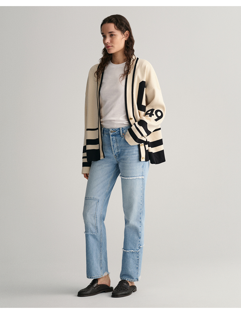 T-Shirt Senhora Regular Shield Logo Short Sleeve Branco