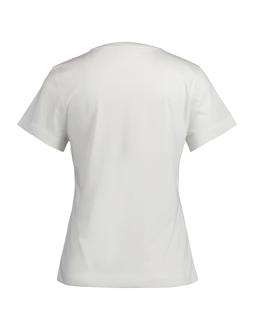 T-Shirt Senhora Regular Shield Logo Short Sleeve Branco