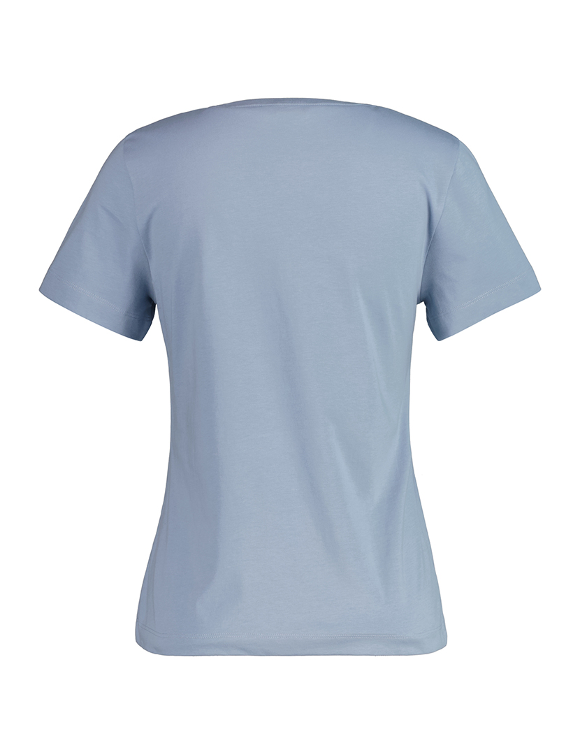 T-Shirt Senhora Regular Shield Logo Short Sleeve Azul