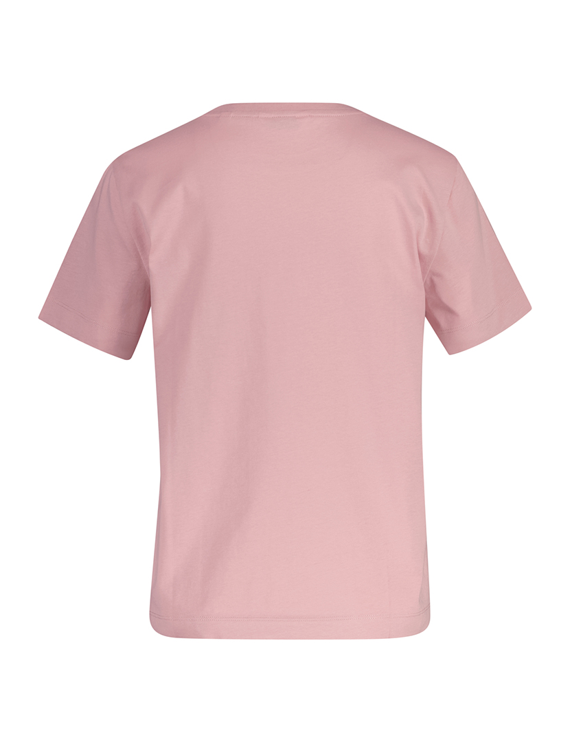 T-Shirt Senhora Regular Shield Logo Short Sleeve Rosa