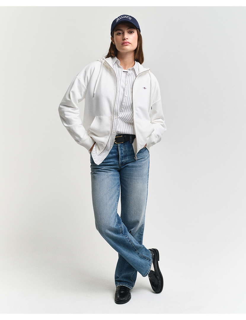 Casaco com Fecho Senhora Branco