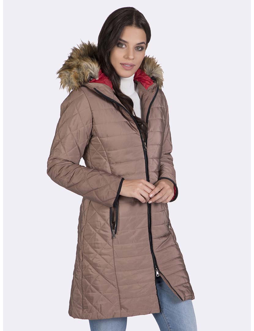 Casaco Inverno Senhora Castanho