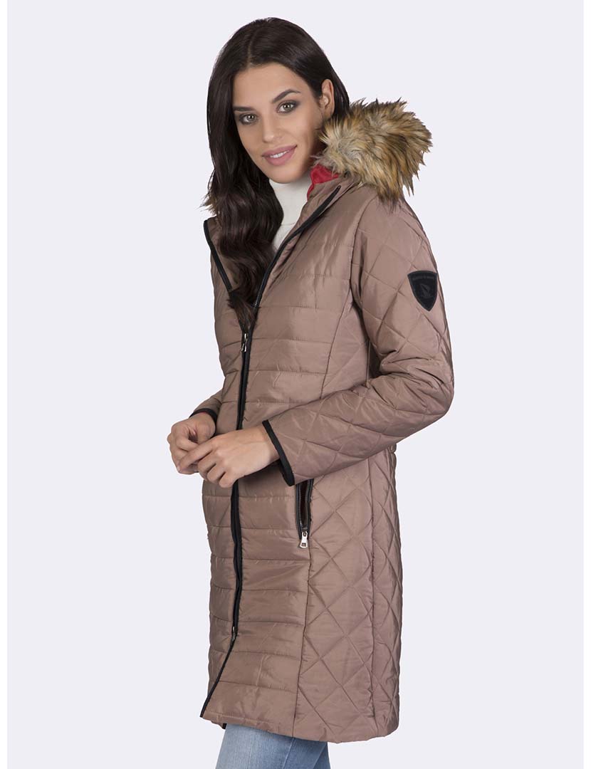 Casaco Inverno Senhora Castanho