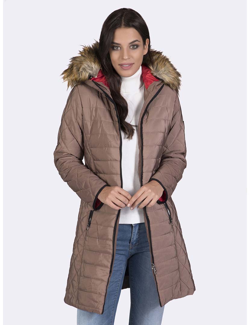 Casaco Inverno Senhora Castanho