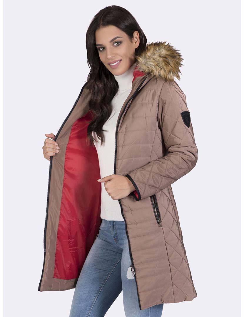 Casaco Inverno Senhora Castanho