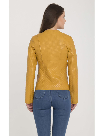 Casaco de Pele Senhora Amarelo