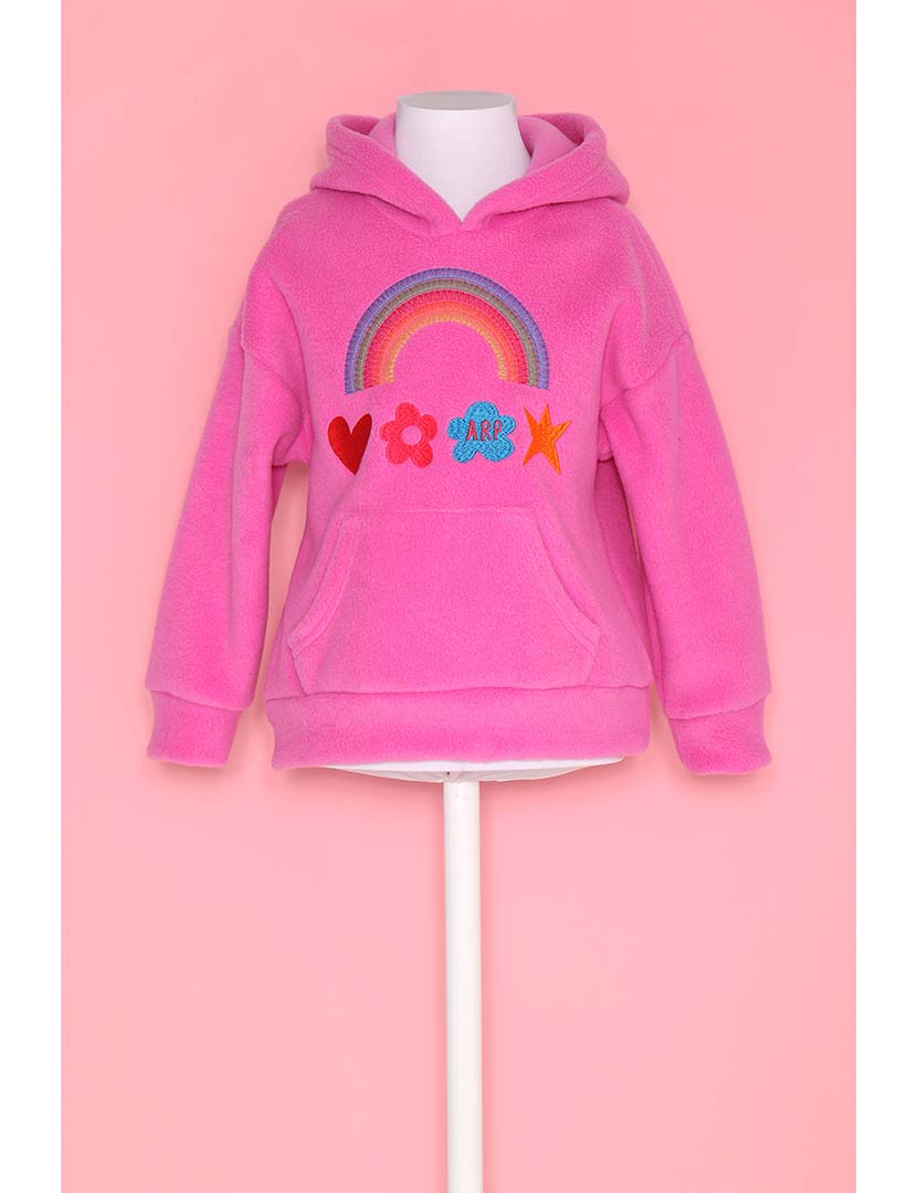 Sweatshirt Essentials Menina Rosa