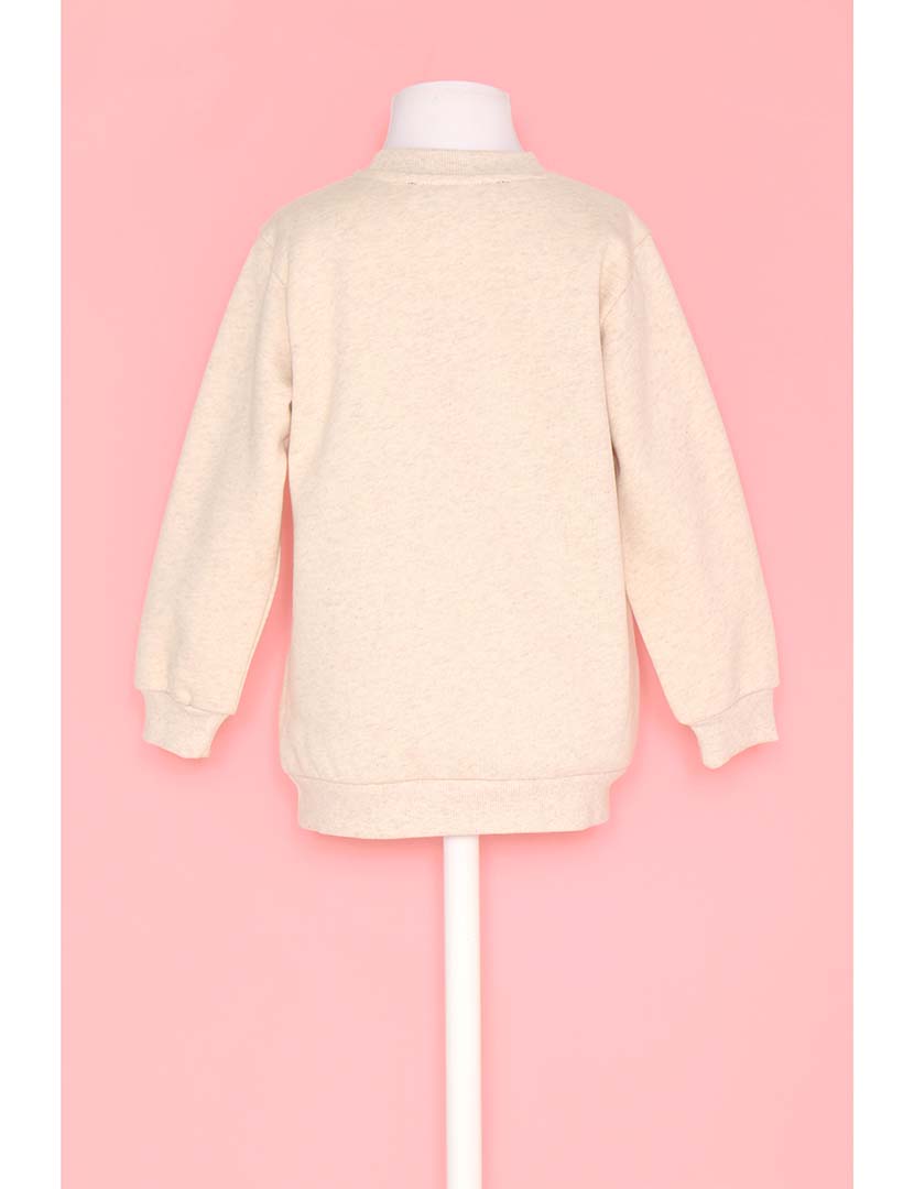 Sweatshirt Menina Bege