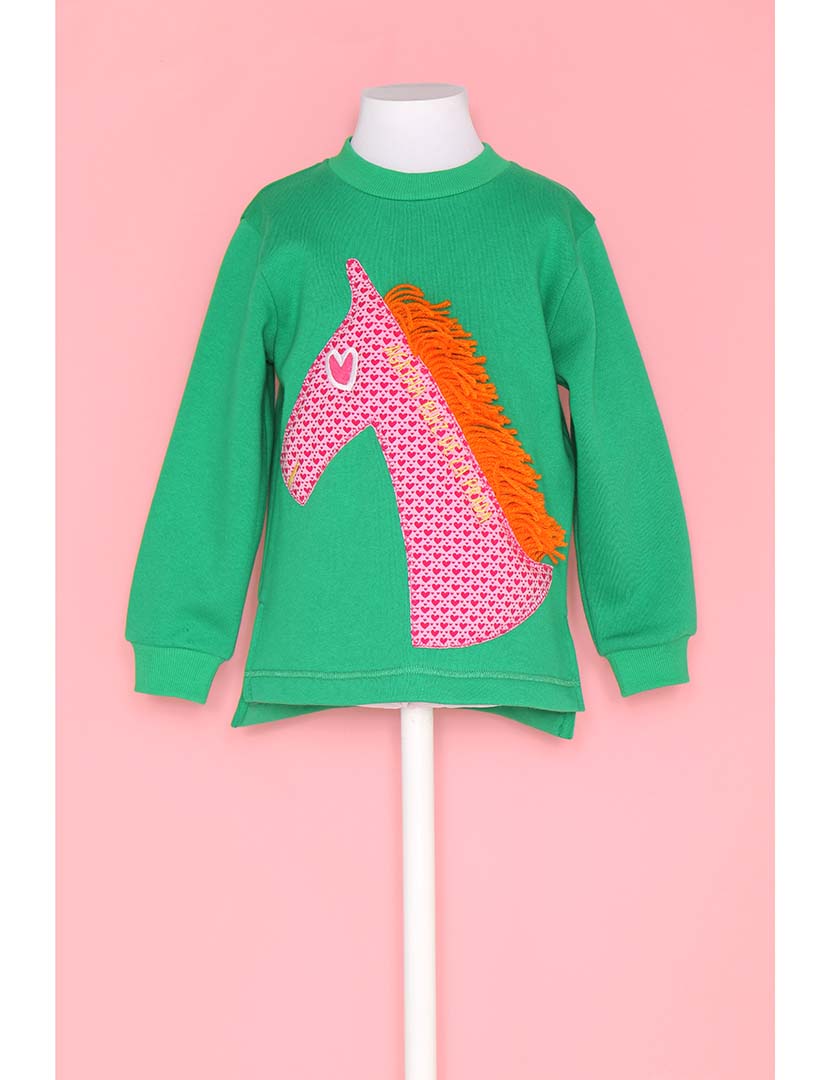 Sweatshirt Menina Verde