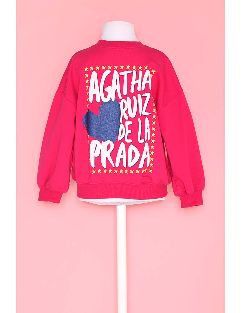 Sweatshirt Menina Rosa