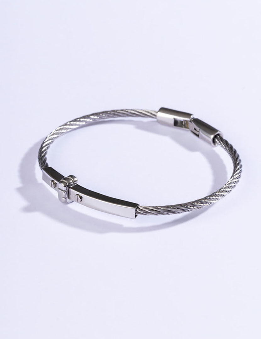 Pulseira Homem Prateado